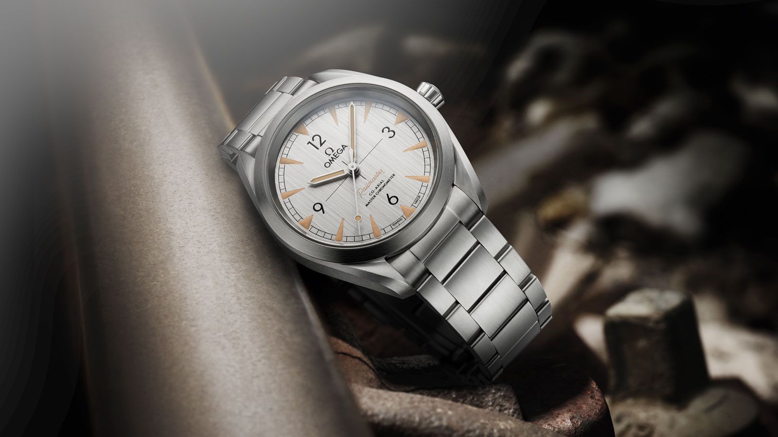 Omega railmaster grey outlet dial