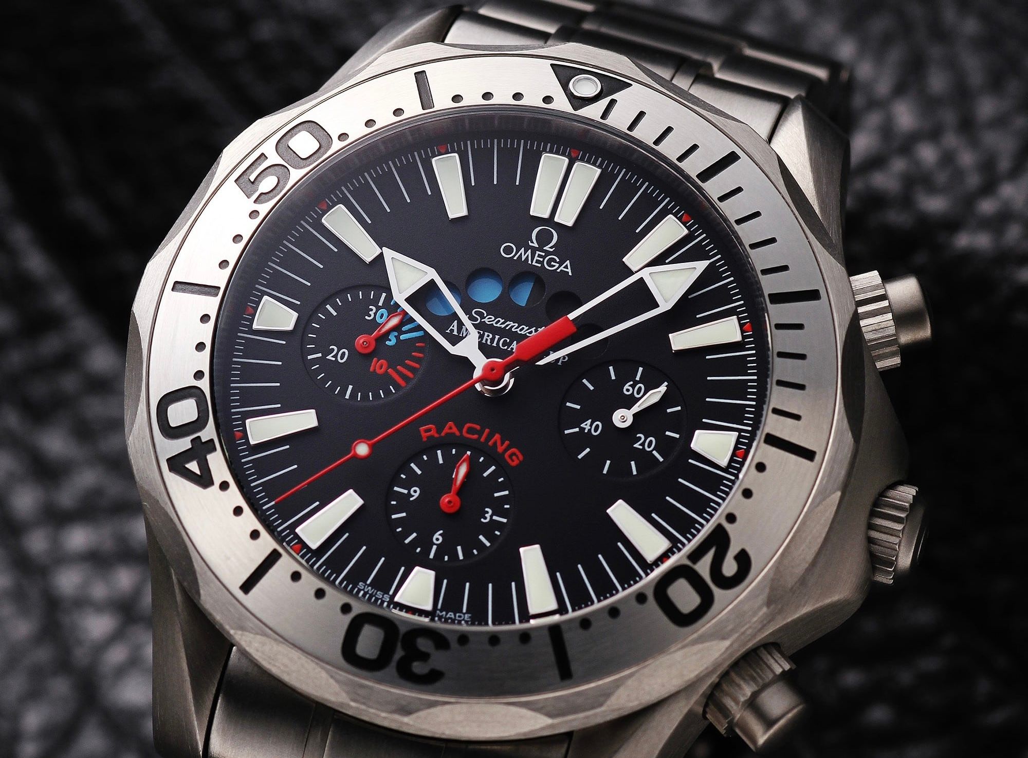 PAPERS Omega Seamaster America's Cup Racing Chronograph 2569.50.00 Steel  44mm Watch
