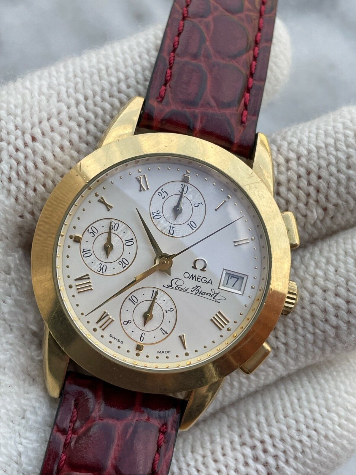 Omega Louis Brandt 18K De-Luxe Chronograph Family