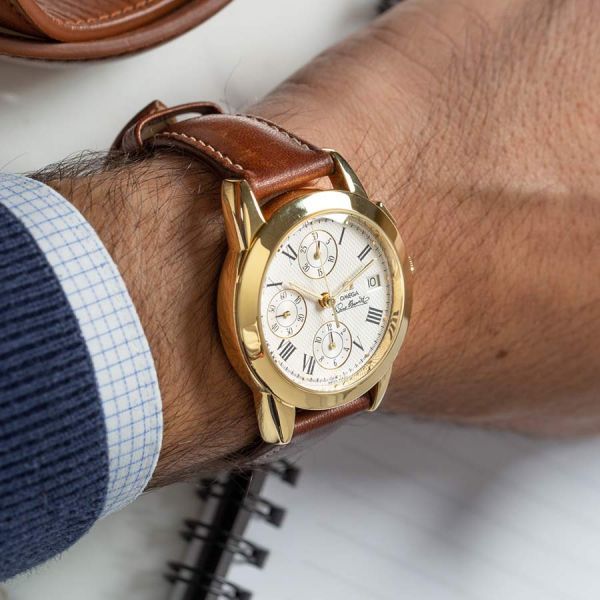 Omega Louis Brandt 18K De-Luxe Chronograph Family