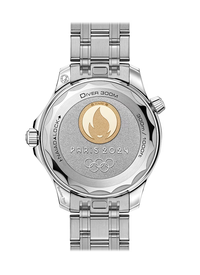 Paris 2024 Olympics Seamaster Pro 300M Diver In Steel & Moonshine Gold